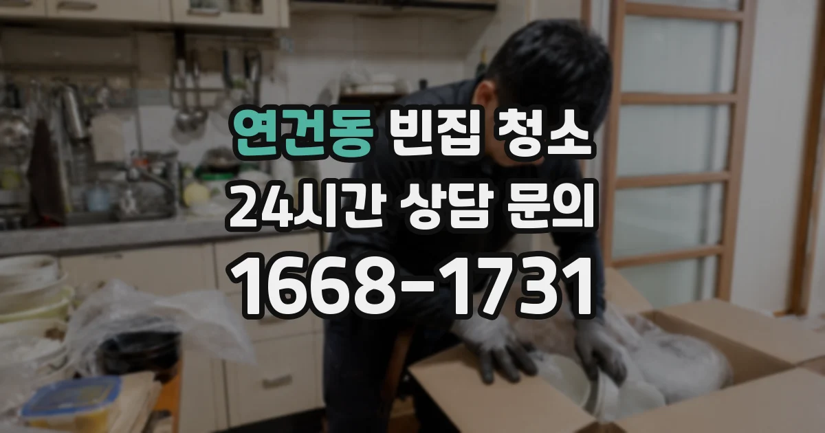 연건동 빈집 청소