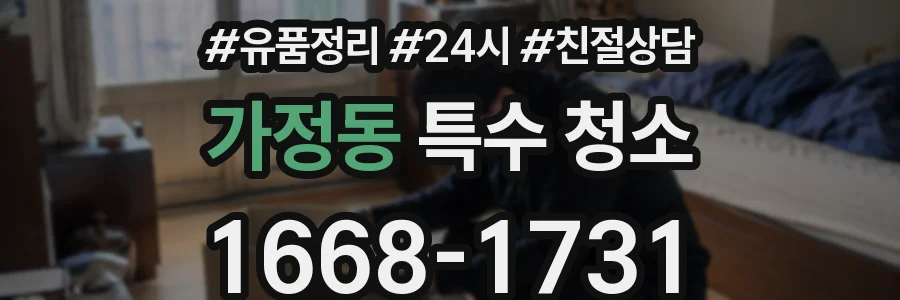 가정동 특수 청소