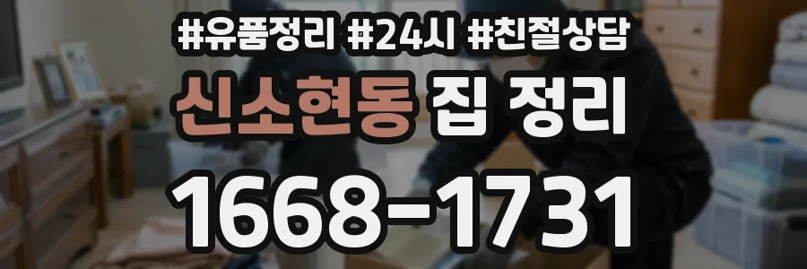 신소현동 집 정리