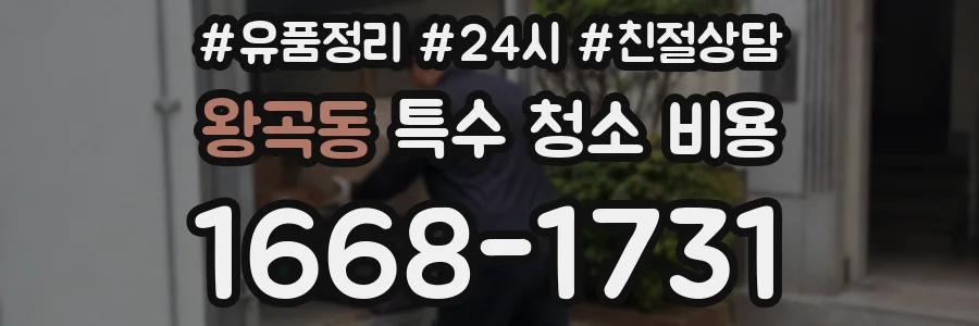 왕곡동 특수 청소 비용