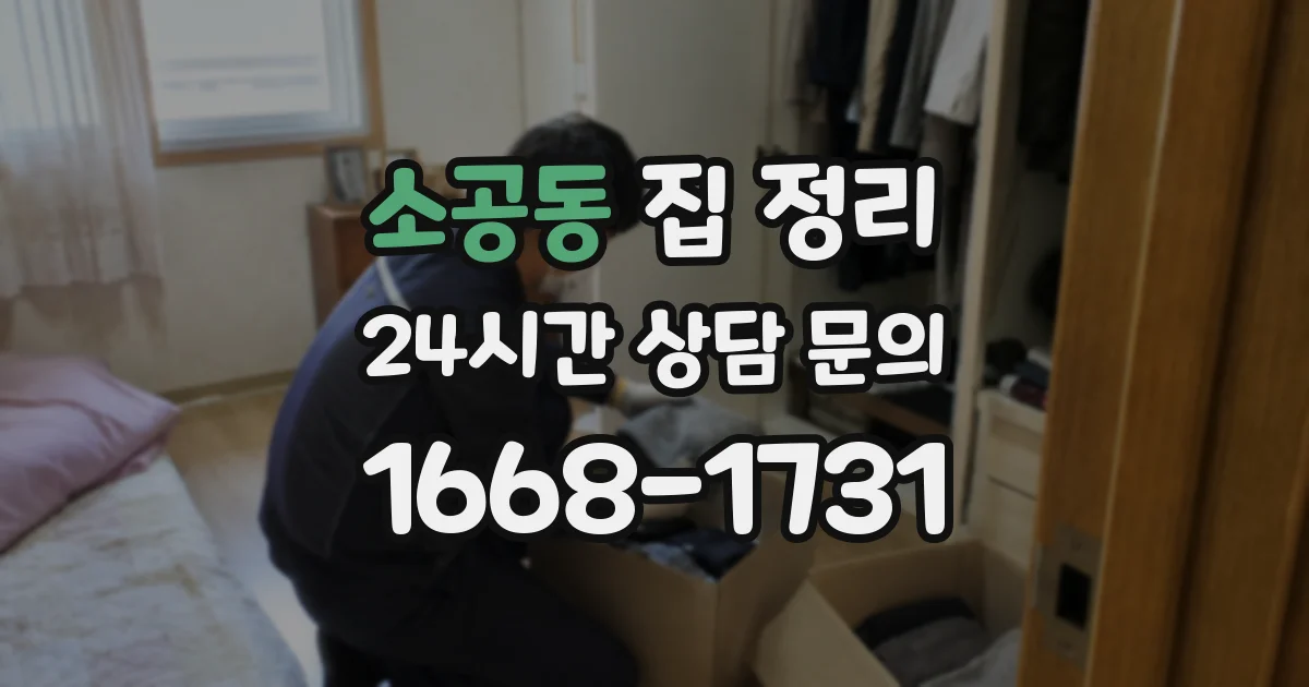 소공동 집 정리