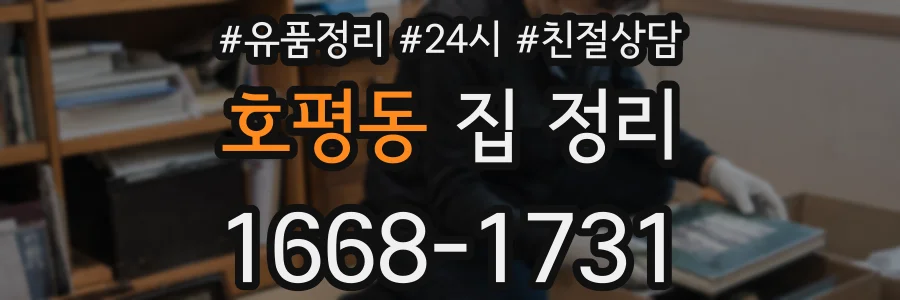 호평동 집 정리