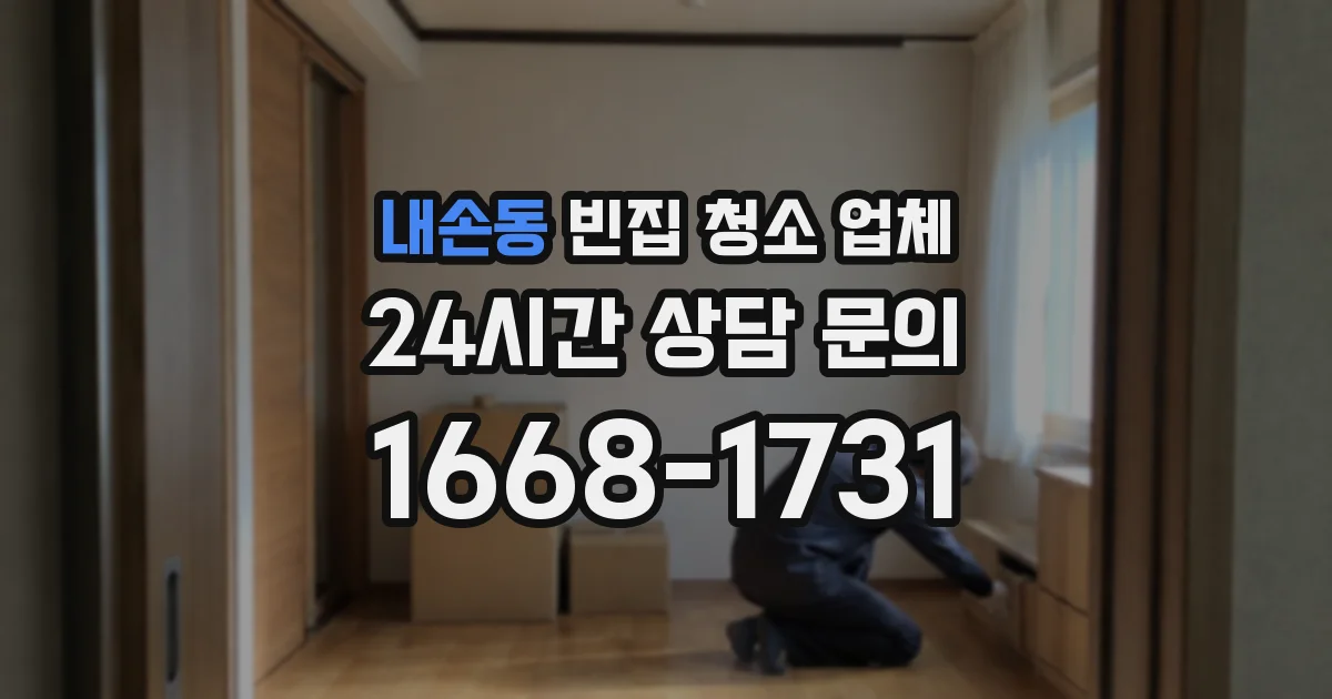 내손동 빈집 청소 업체