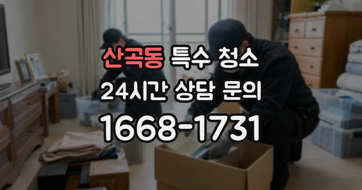 산곡동 특수 청소