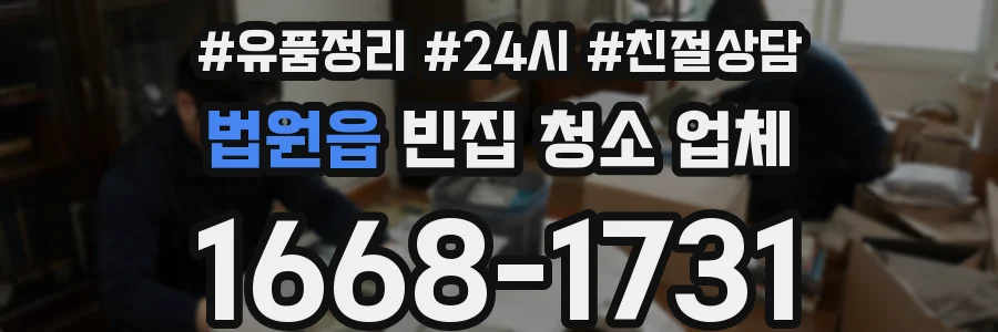 법원읍 빈집 청소 업체