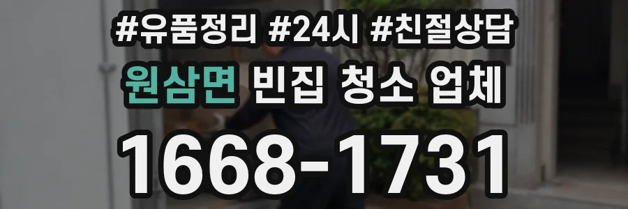 원삼면 빈집 청소 업체