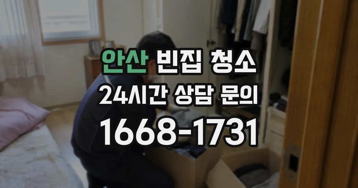 안산 빈집 청소