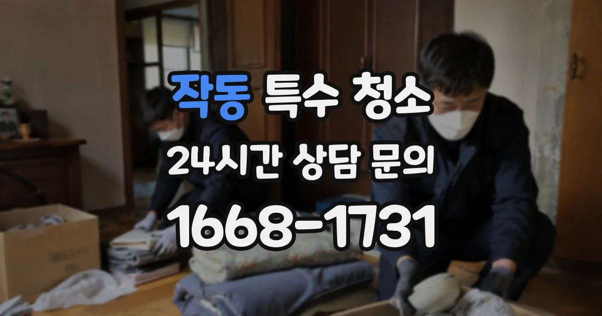 작동 특수 청소