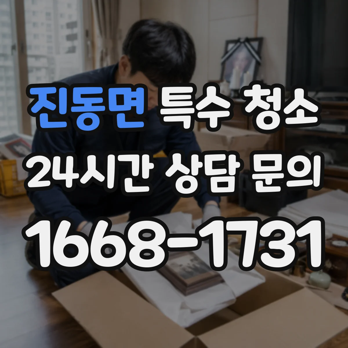 진동면 특수 청소
