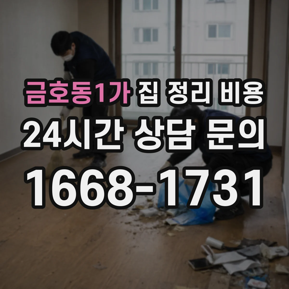 금호동1가 집 정리 비용