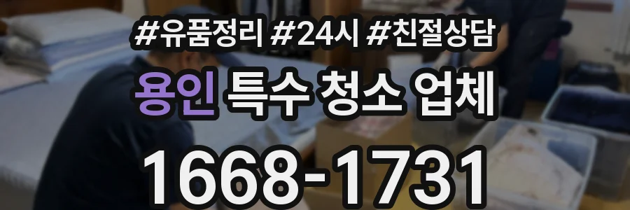 용인 특수 청소 업체