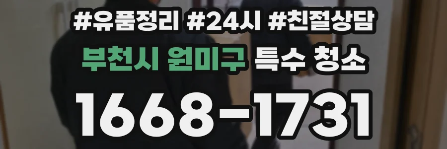 부천시 원미구 특수 청소