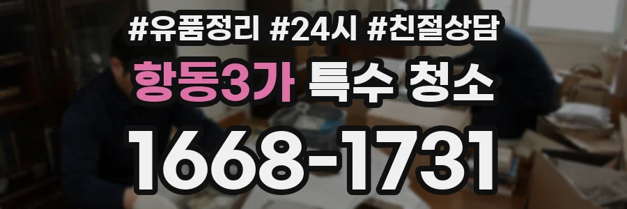 항동3가 특수 청소