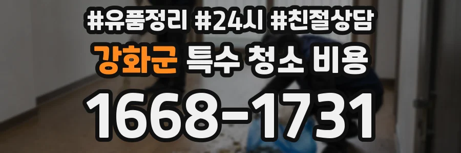 강화군 특수 청소 비용
