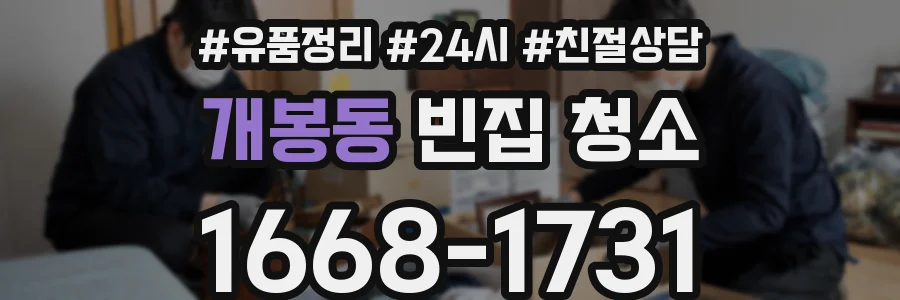 개봉동 빈집 청소