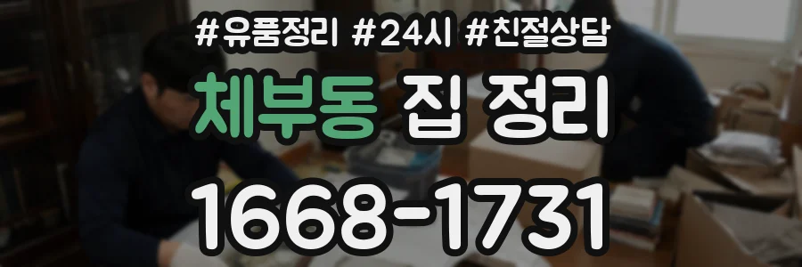 체부동 집 정리