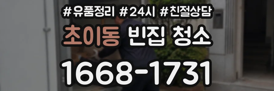 초이동 빈집 청소