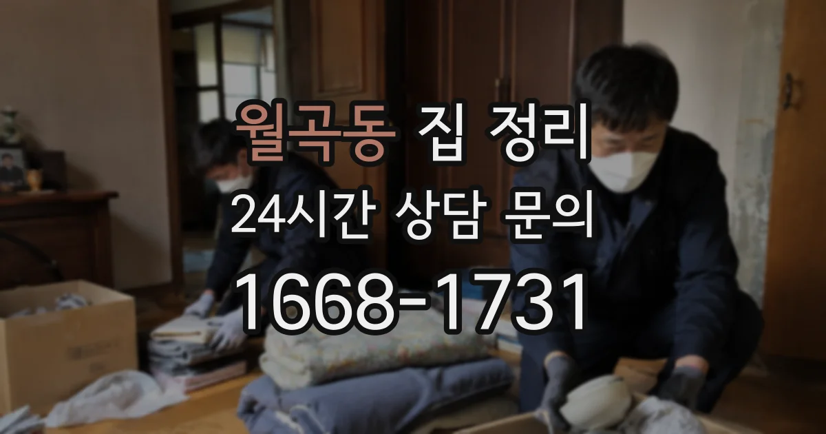 월곡동 집 정리