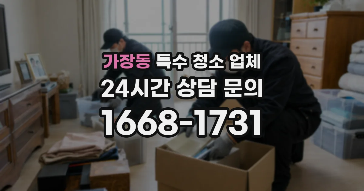가장동 특수 청소 업체