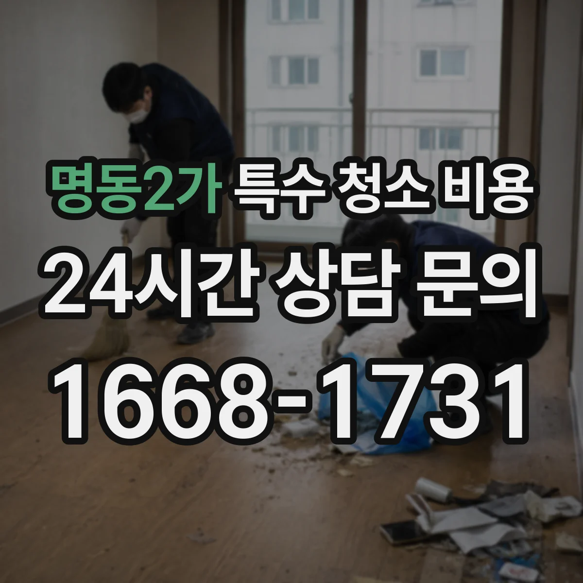 명동2가 특수 청소 비용