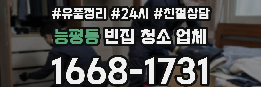 능평동 빈집 청소 업체