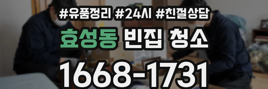 효성동 빈집 청소