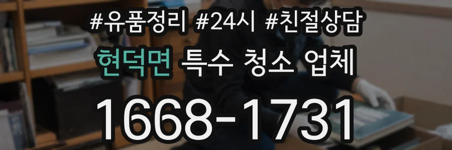 현덕면 특수 청소 업체