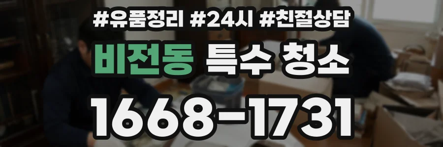 비전동 특수 청소