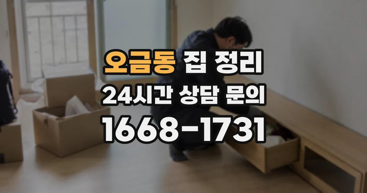 오금동 집 정리