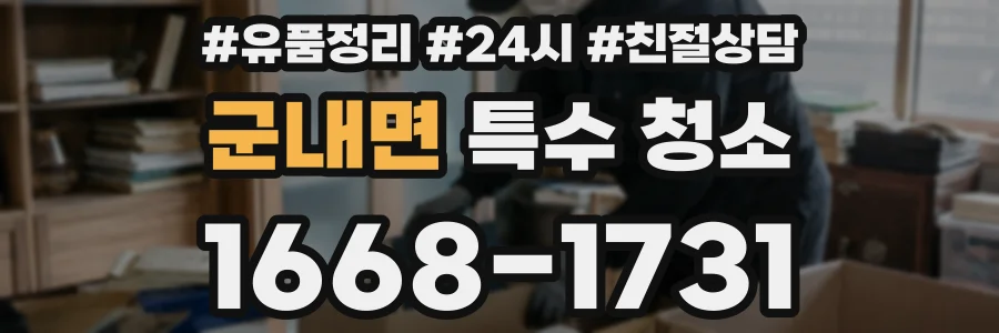 군내면 특수 청소