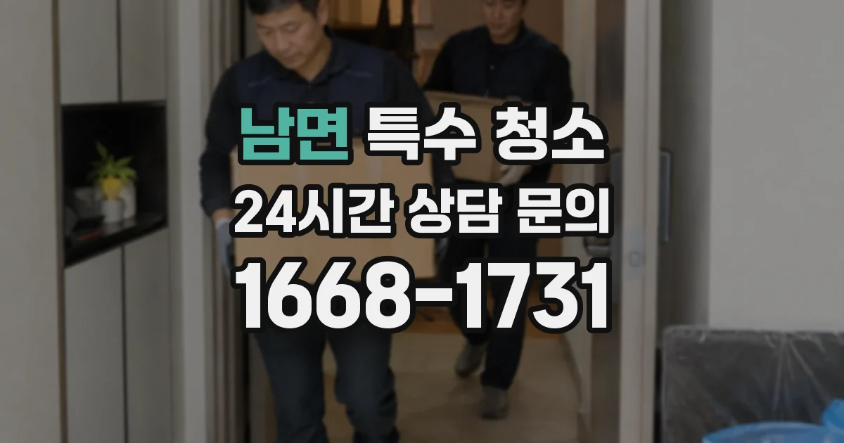 남면 특수 청소