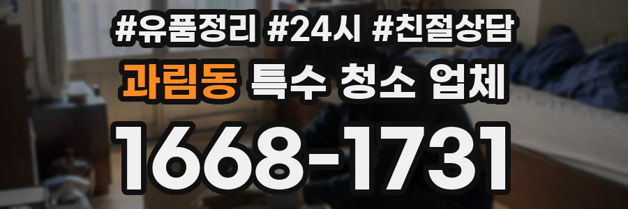 과림동 특수 청소 업체