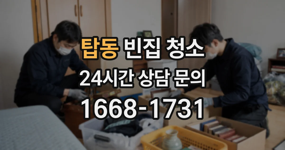 탑동 빈집 청소