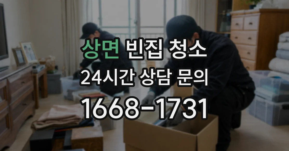 상면 빈집 청소