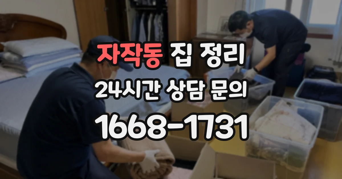 자작동 집 정리