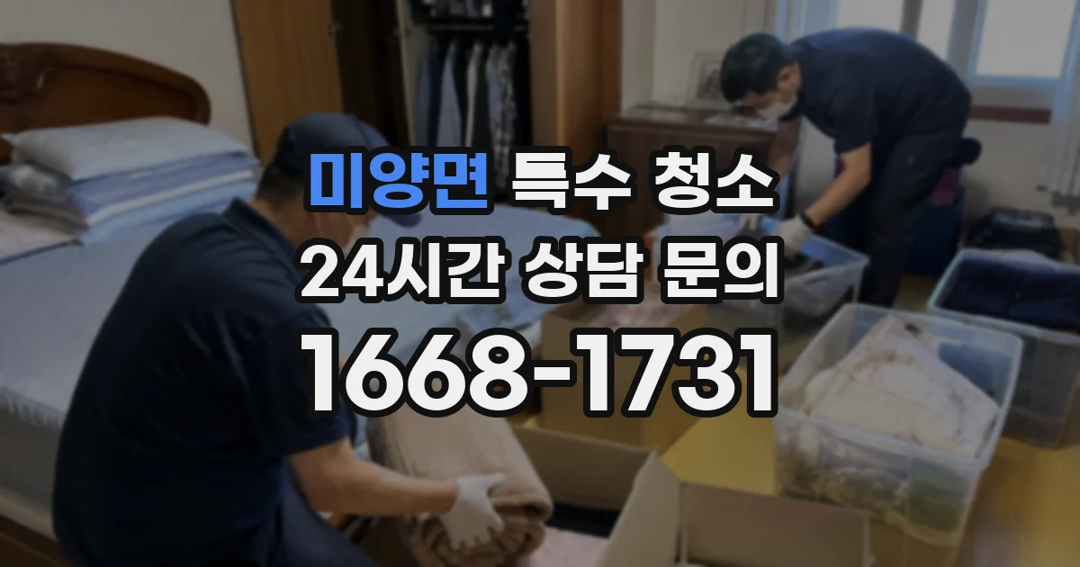 미양면 특수 청소