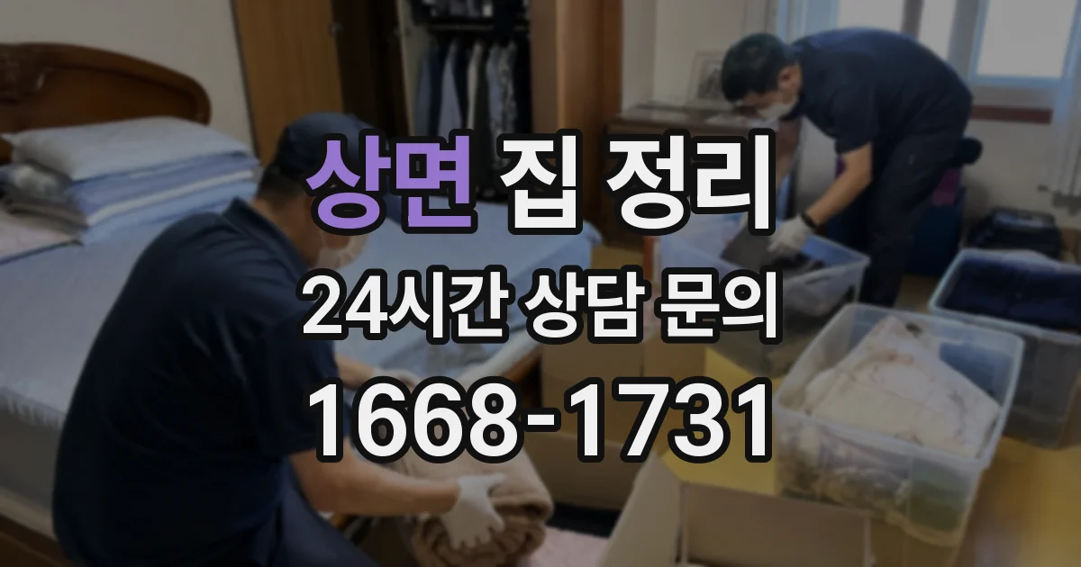 상면 집 정리