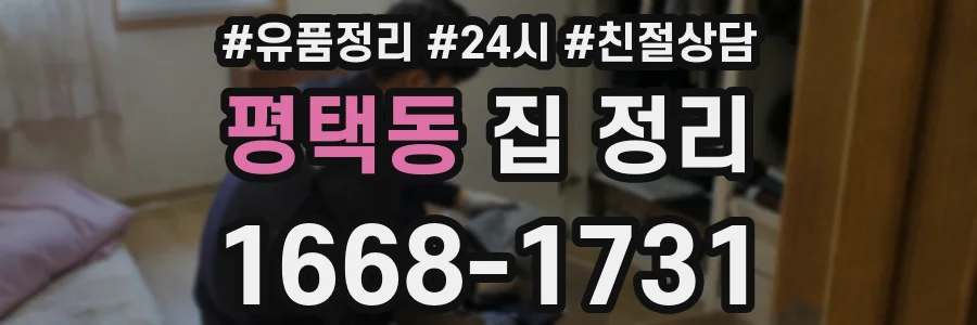 평택동 집 정리