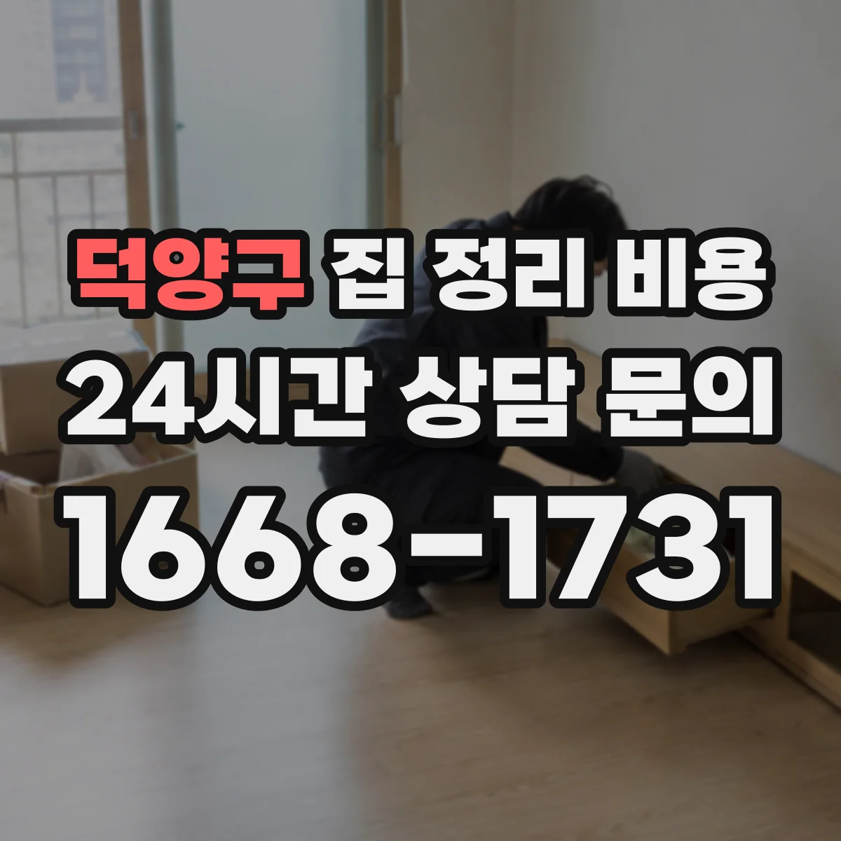 덕양구 집 정리 비용 이사 전 옷장 정리 비용 산정법