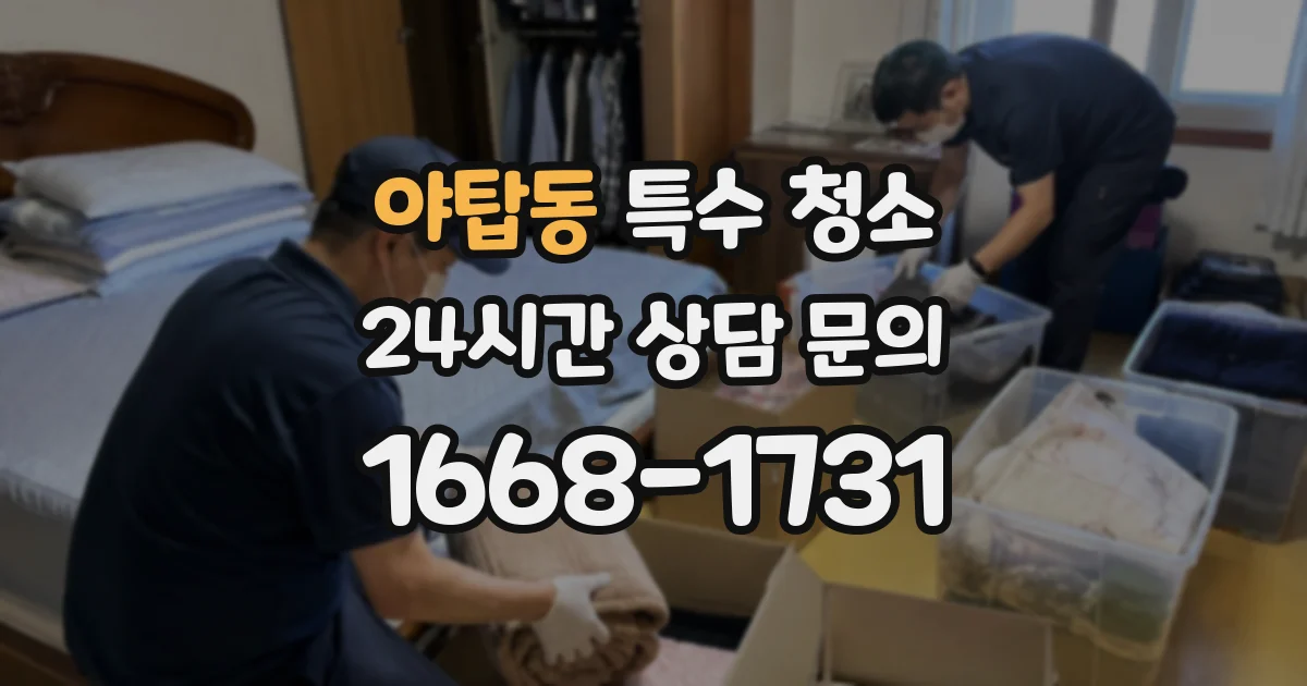 야탑동 특수 청소