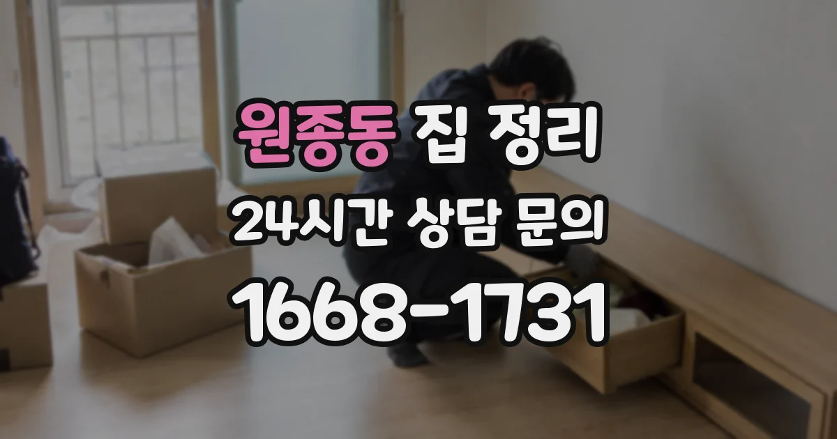원종동 집 정리