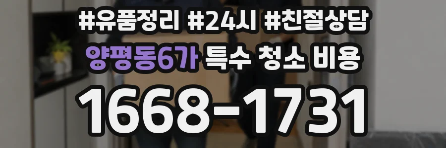 양평동6가 특수 청소 비용