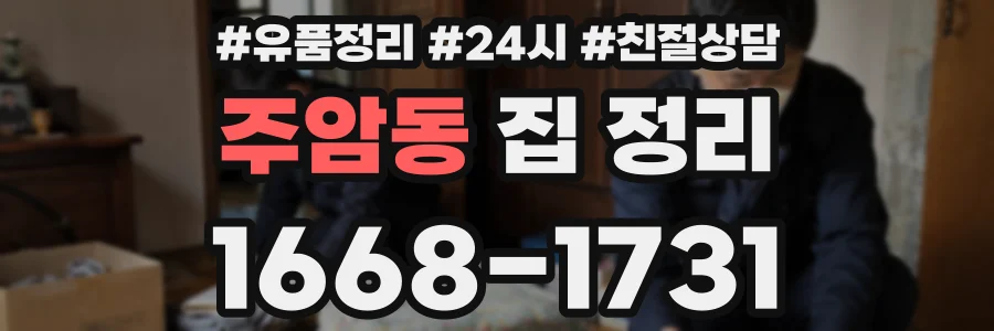 주암동 집 정리