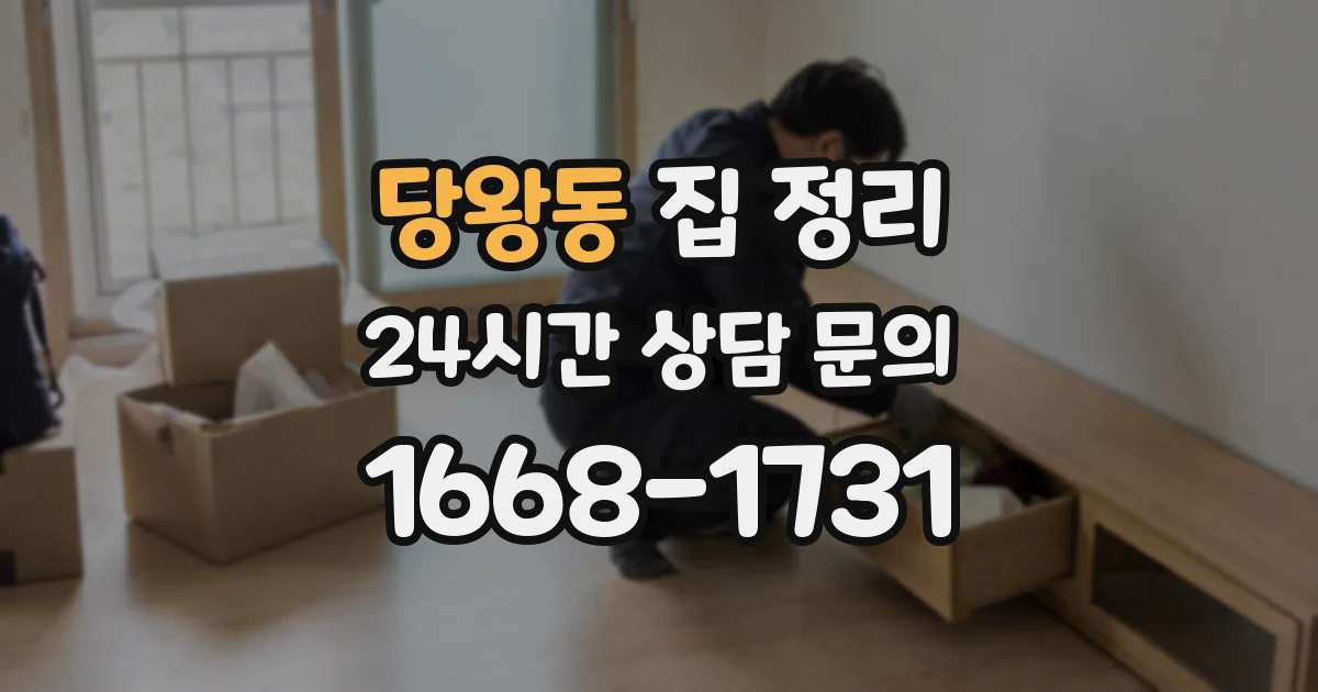 당왕동 집 정리