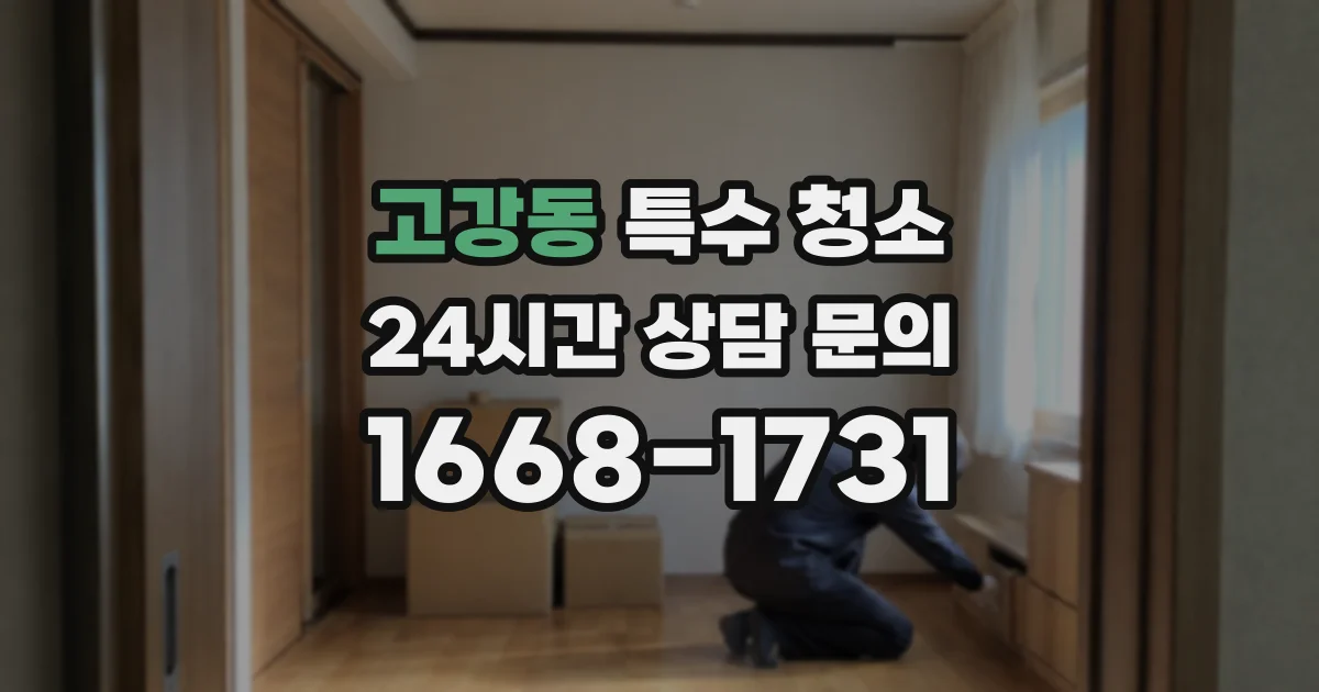 고강동 특수 청소