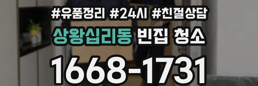 상왕십리동 빈집 청소