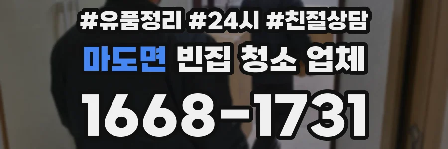 마도면 빈집 청소 업체