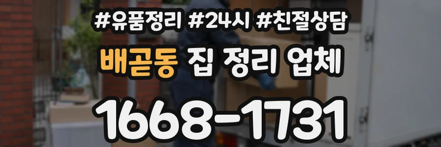 배곧동 집 정리 업체