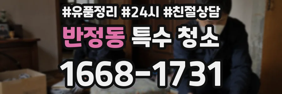 반정동 특수 청소
