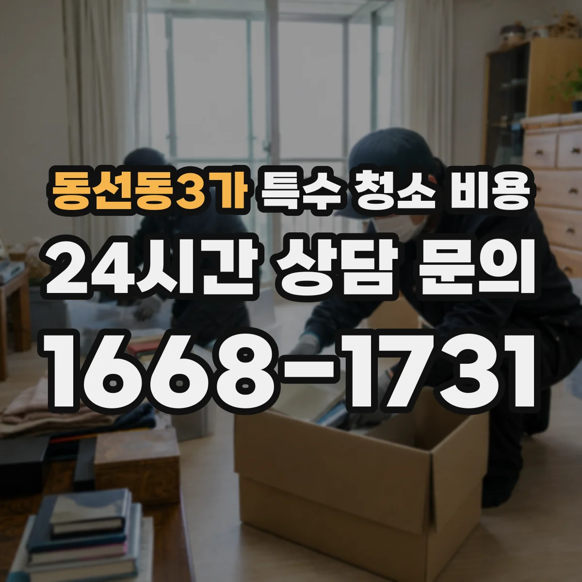 동선동3가 특수 청소 비용
